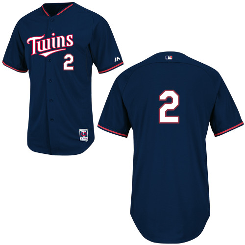 Brian Dozier #2 mlb Jersey-Minnesota Twins Women's Authentic 2014 Cool Base BP Baseball Jersey
